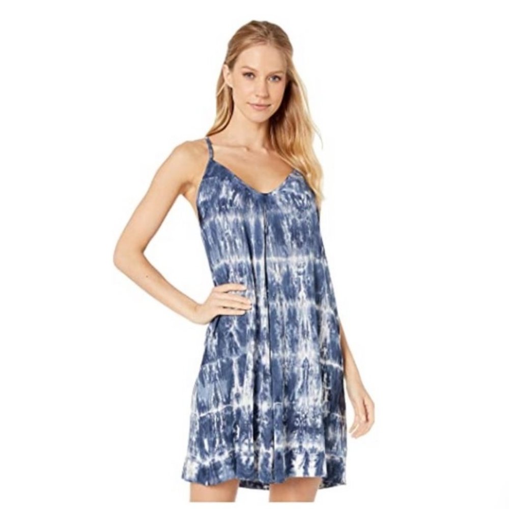 Michael Stars | Anthro | Kate | Cami Tank Mini Dress | Blue & White Tie Dye | XS